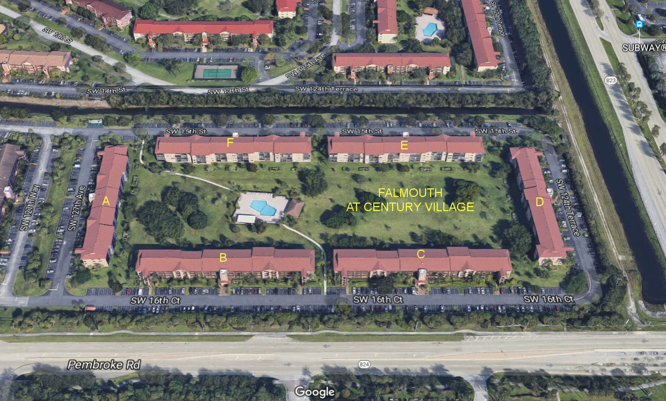 Aerial photo of Falmouth at Century Village (A-F)