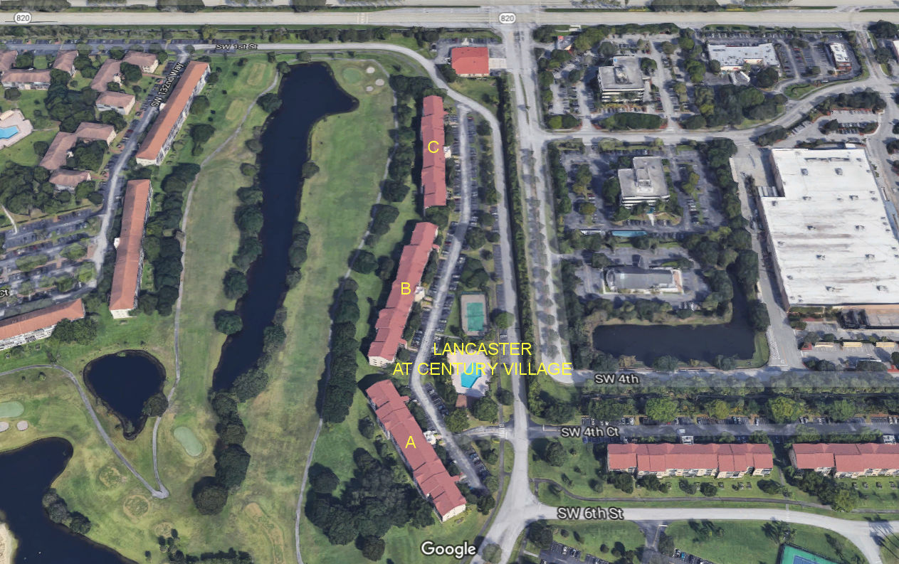 Aerial photo of Lancaster at Century Village (A-C)