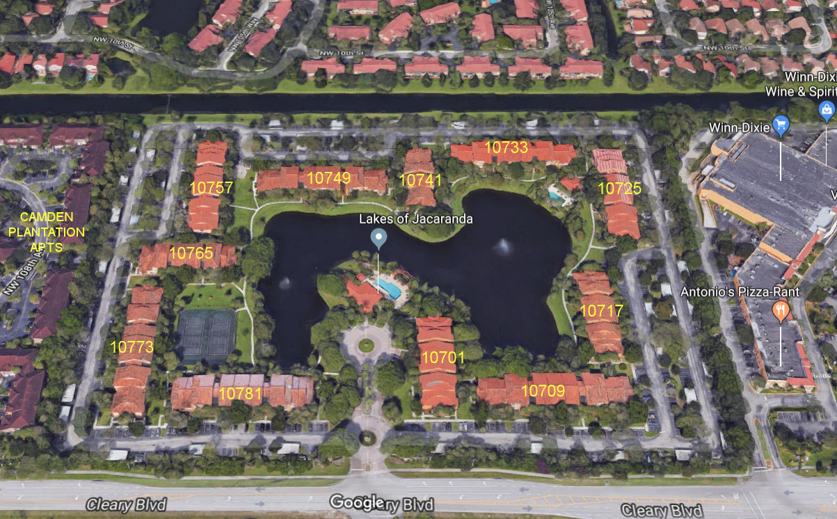 Aerial photo of Lakes of Jacaranda (1 to 11)