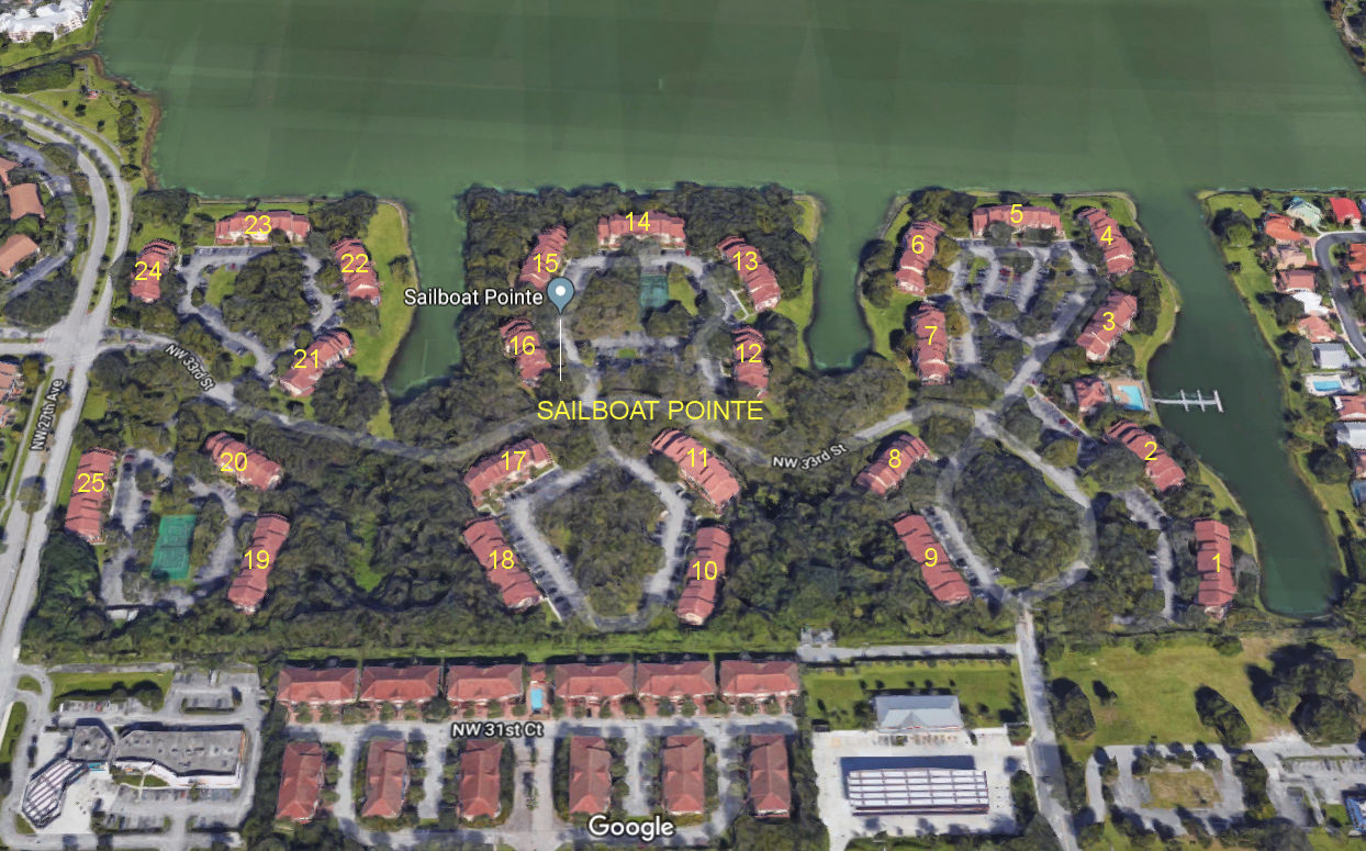 Aerial photo of Sailboat Pointe