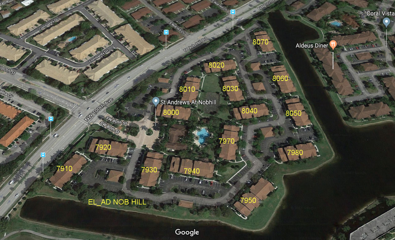 Aerial photo of El Ad Nob Hill