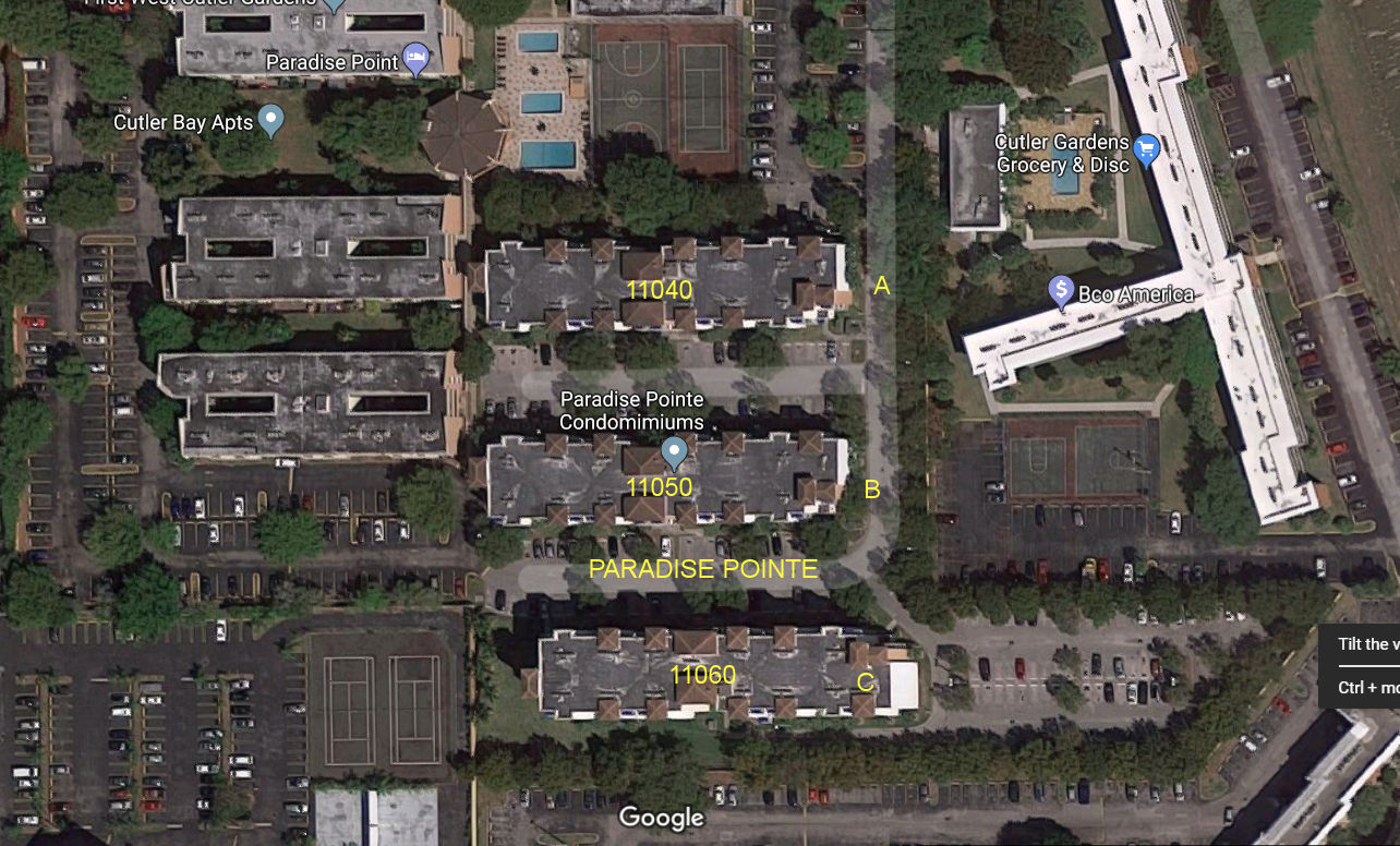 Aerial photo of Paradise Pointe (11040-11050-11060)