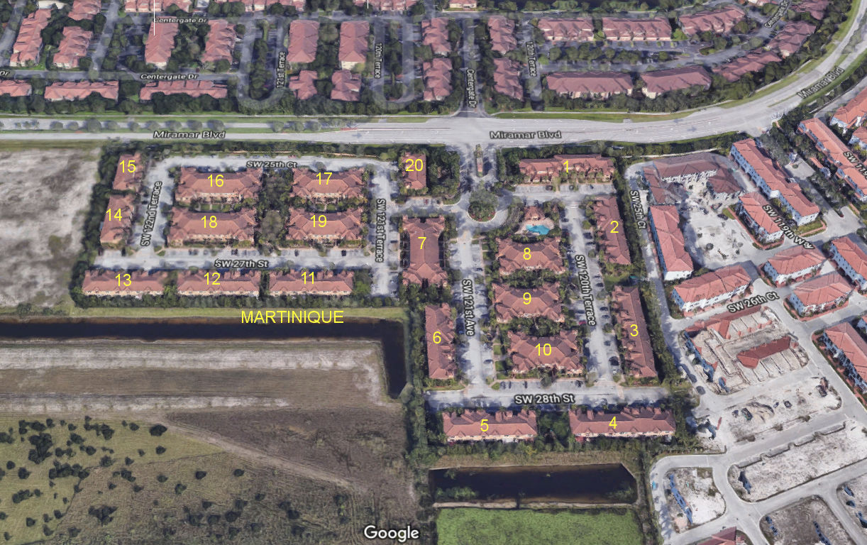 Aerial photo of Martinique (at Miramar)