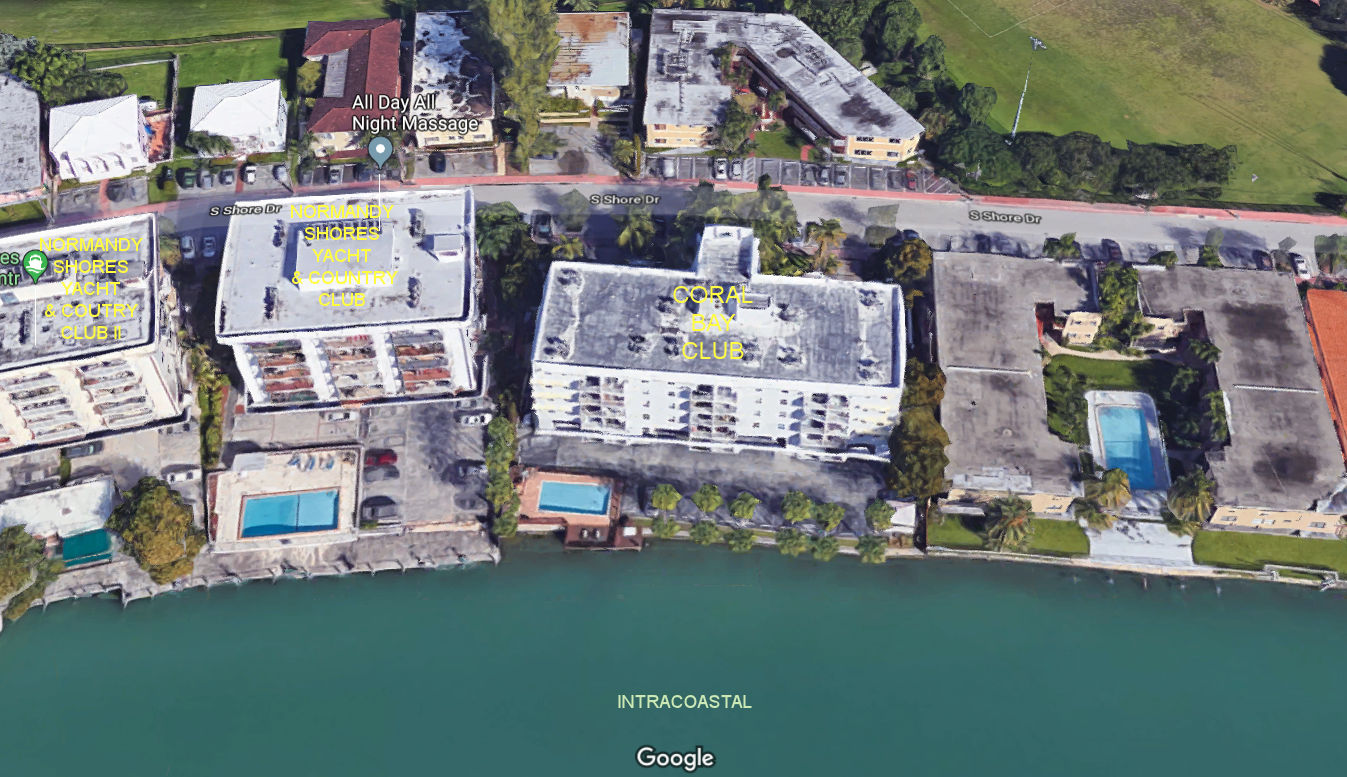 Aerial photo of Coral Bay Club