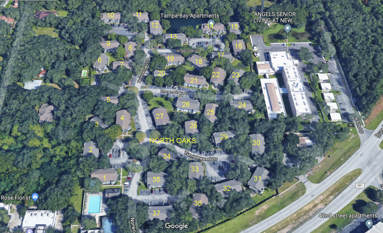 Aerial photo of North Oaks