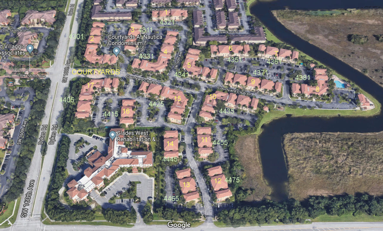 Aerial photo of Courtyards at Nautica