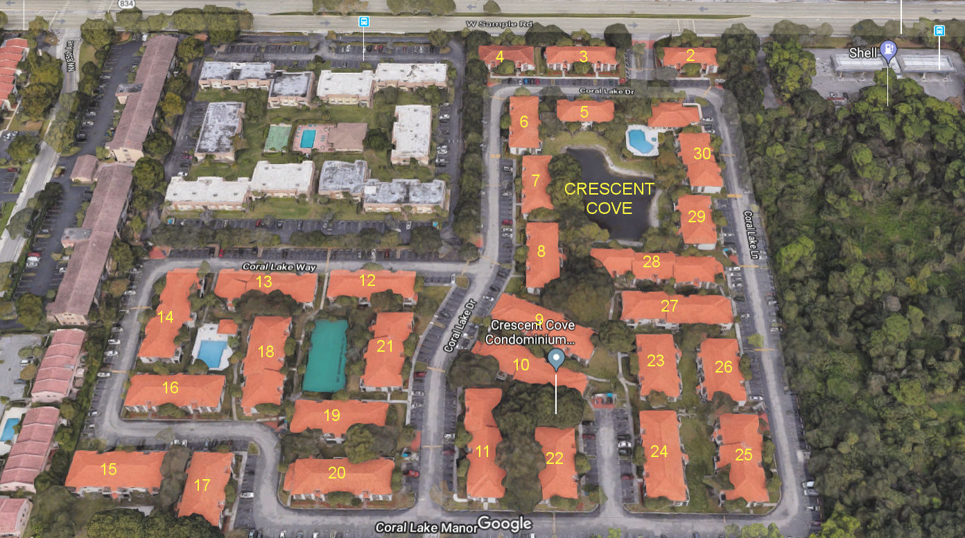 Aerial photo of Crescent Cove