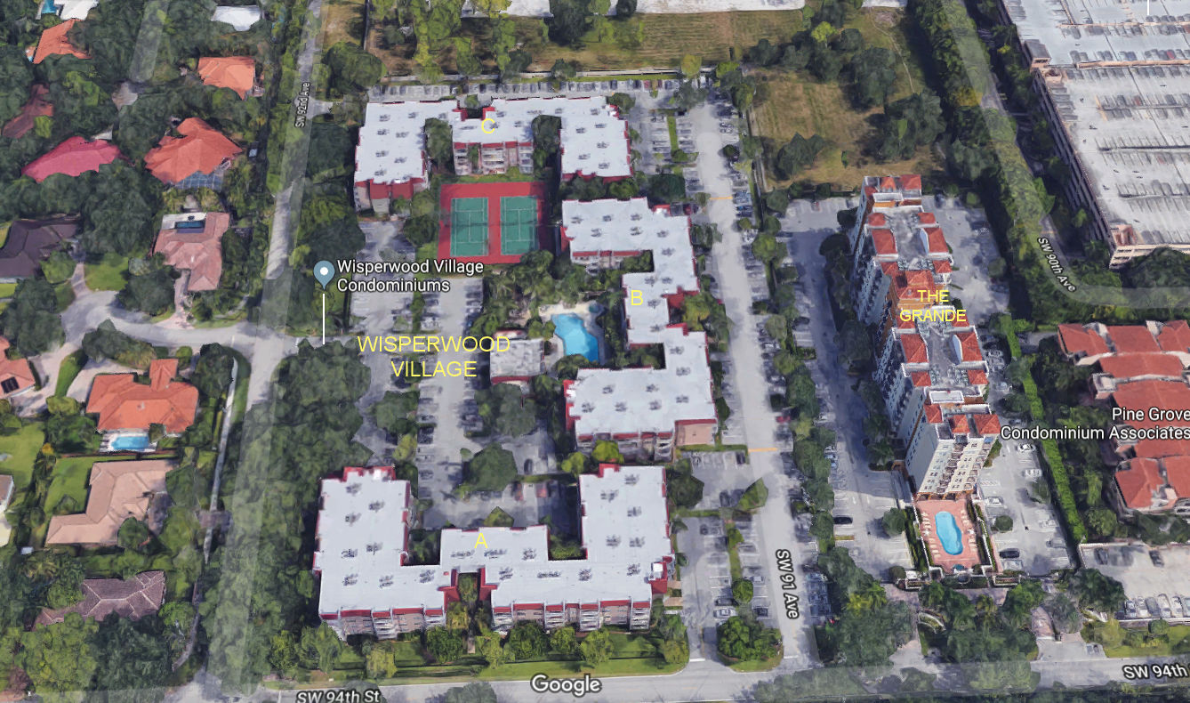 Aerial photo of Wisperwood Village (A-B&C)