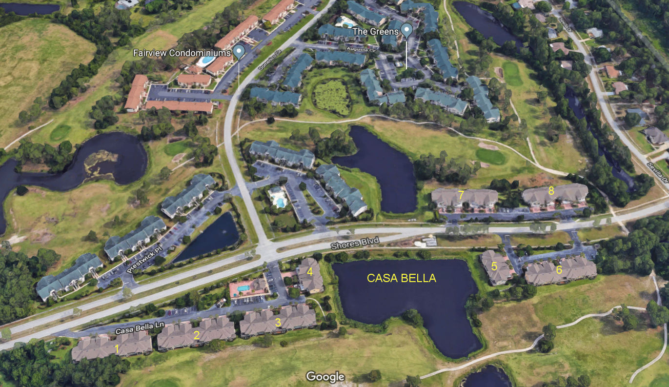 Aerial photo of Casa Bella St Augustine