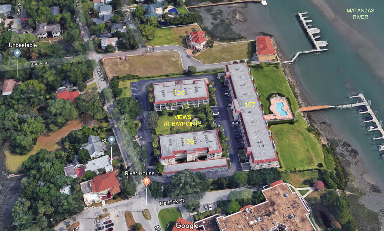 Aerial photo of Views at Baypointe 155-157&159