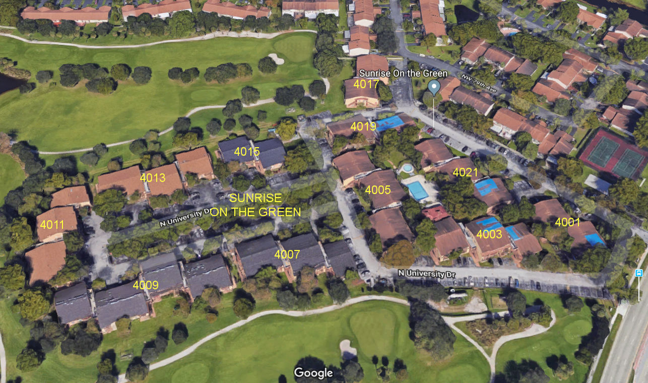 Aerial photo of Sunrise on the Green (4001-4021)