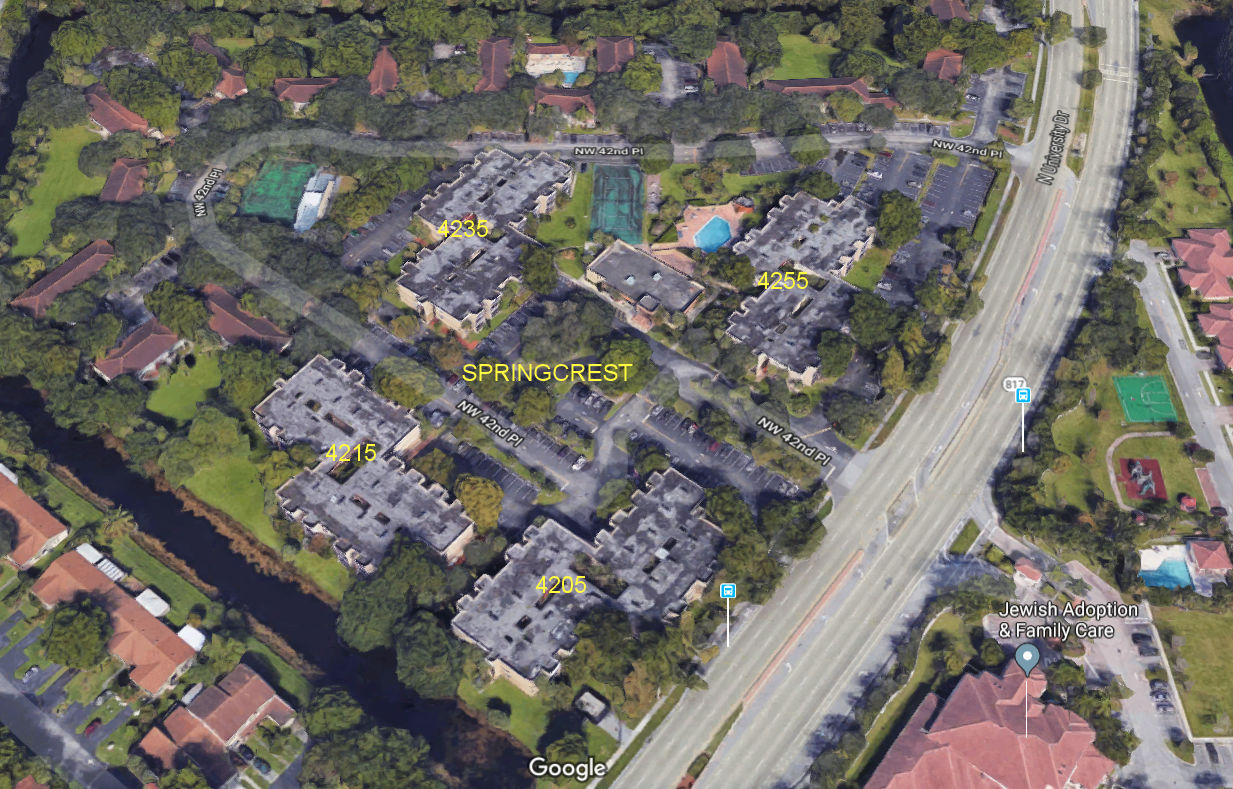 Aerial photo of Springcrest 4205-4215-4235-4255