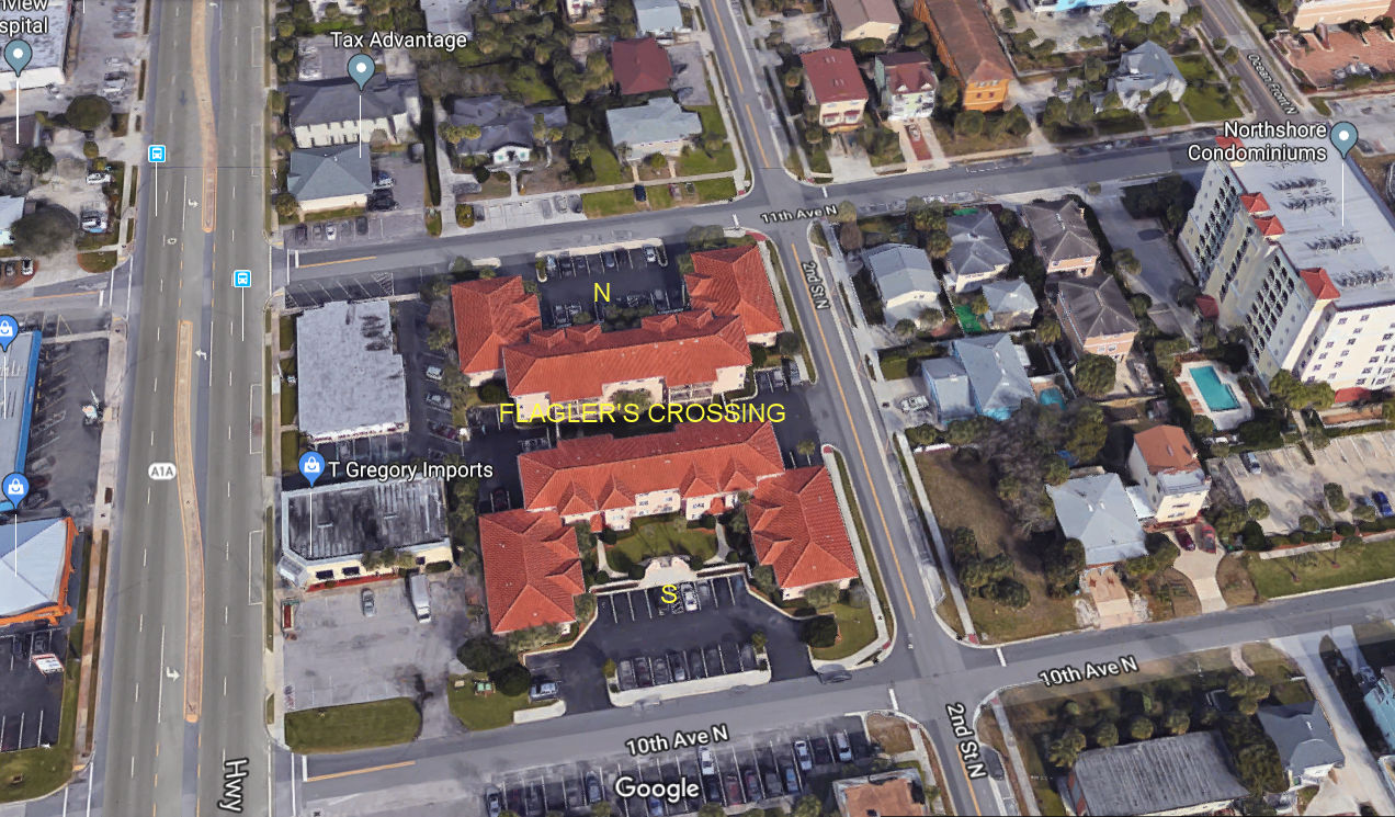 Aerial photo of Flagler's Crossing