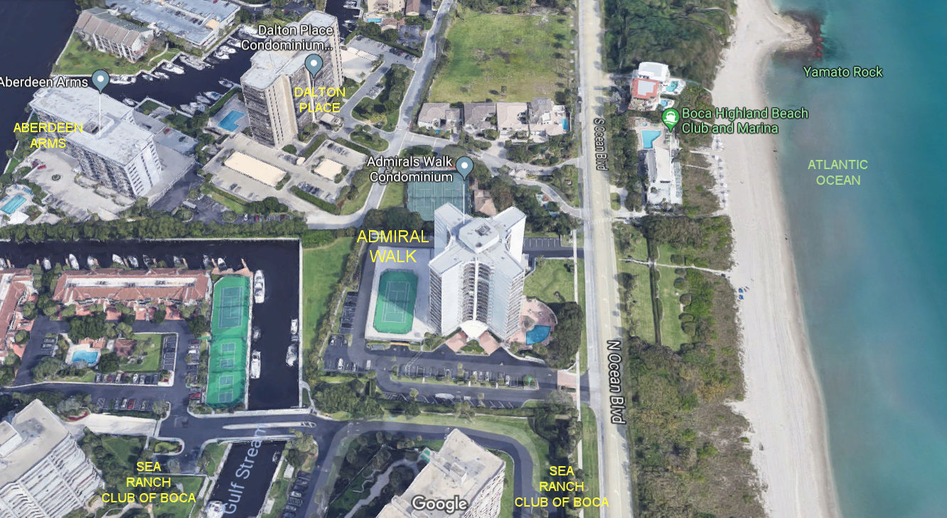 Aerial photo of Admirals Walk Tower