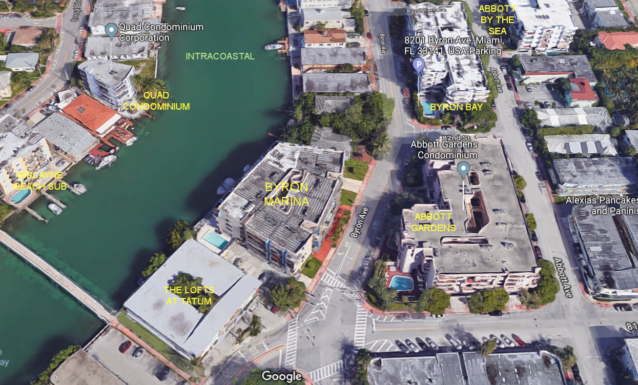 Aerial photo of Byron Marina