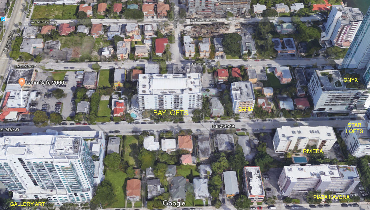 Aerial photo of Baylofts