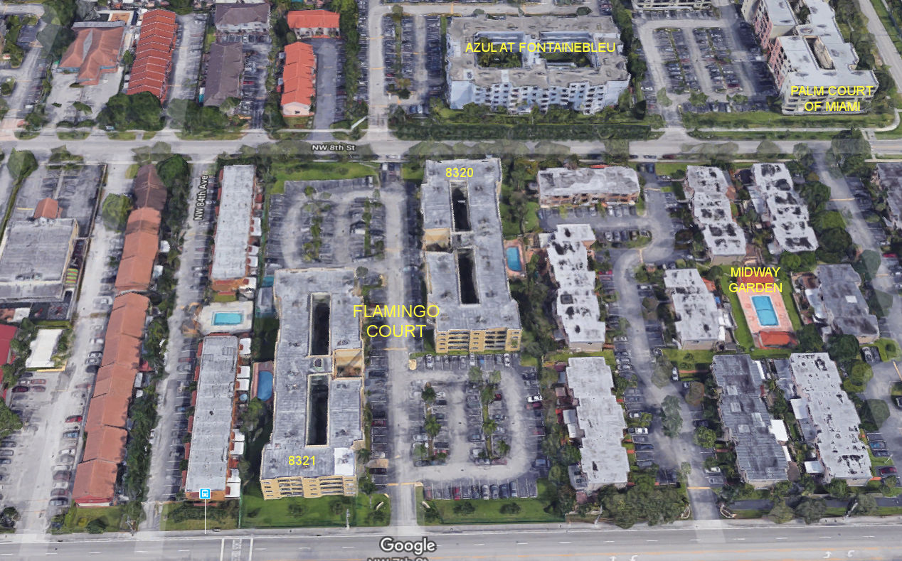 Aerial photo of Flamingo Court (8320 & 8321)