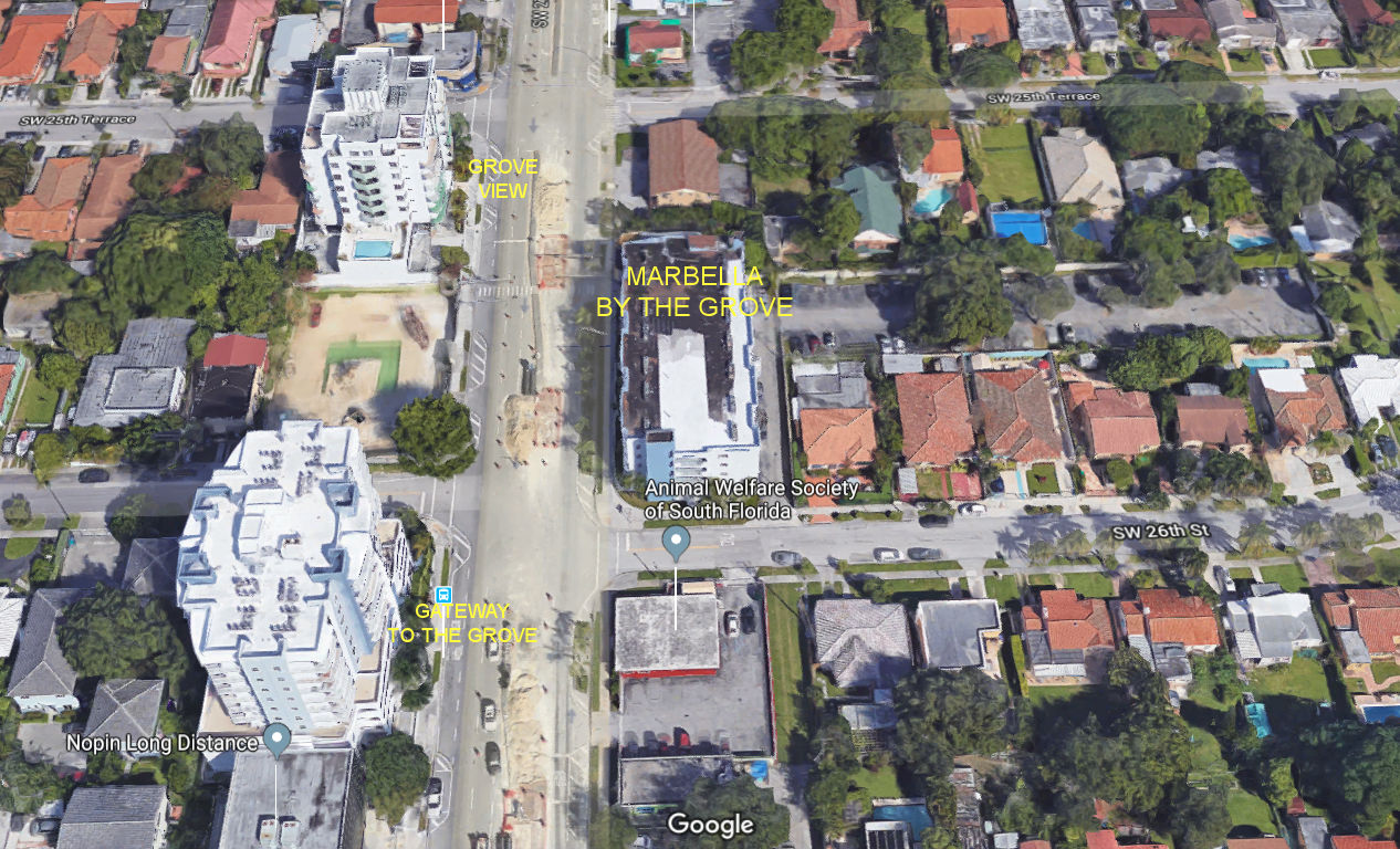 Aerial photo of Marbella by the Grove