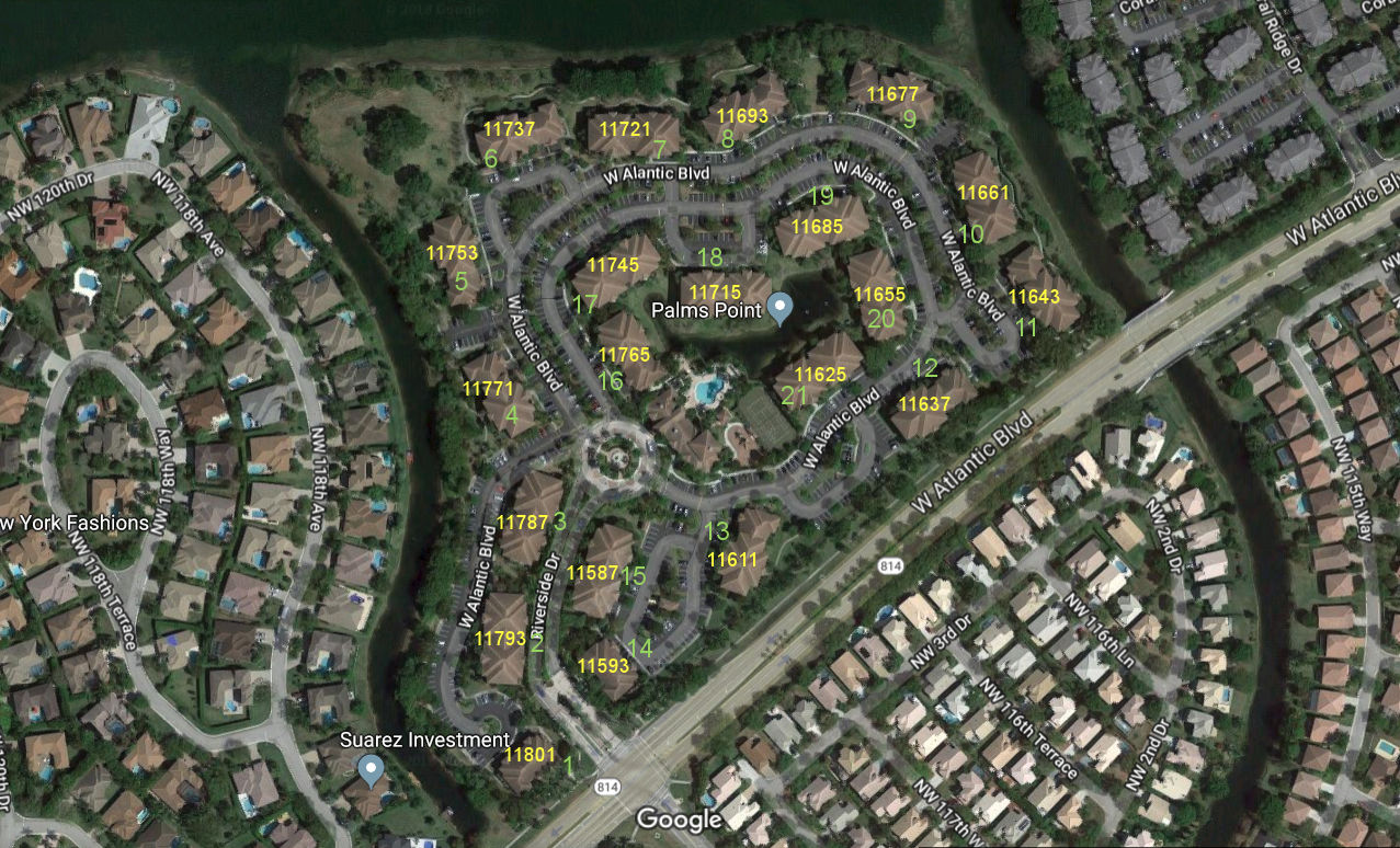 Aerial photo of Palms Point