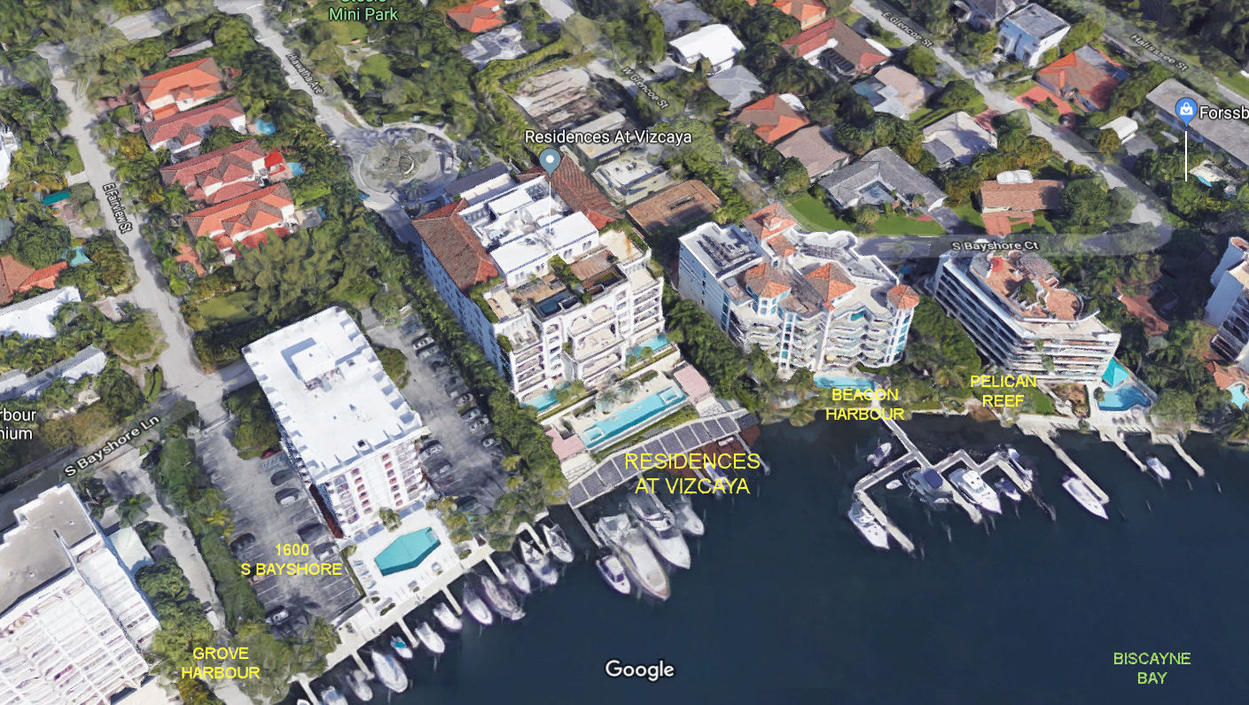 Aerial photo of Residences at Vizcaya