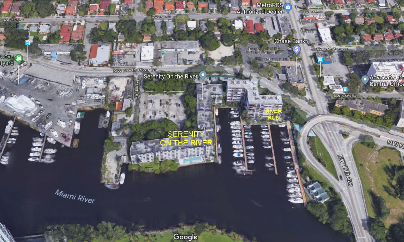 Aerial photo of Serenity On The River