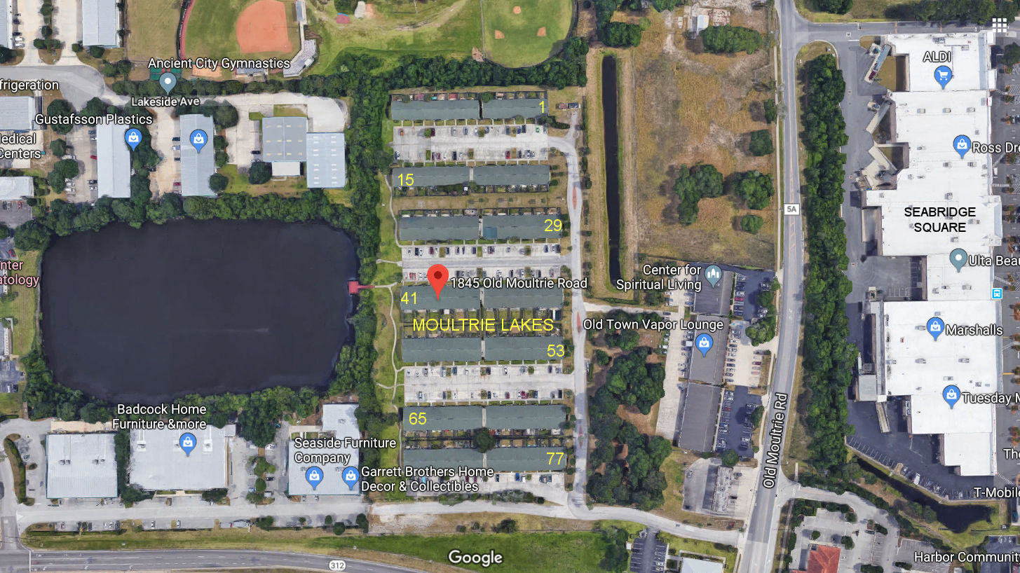 Aerial photo of Moultrie Lakes