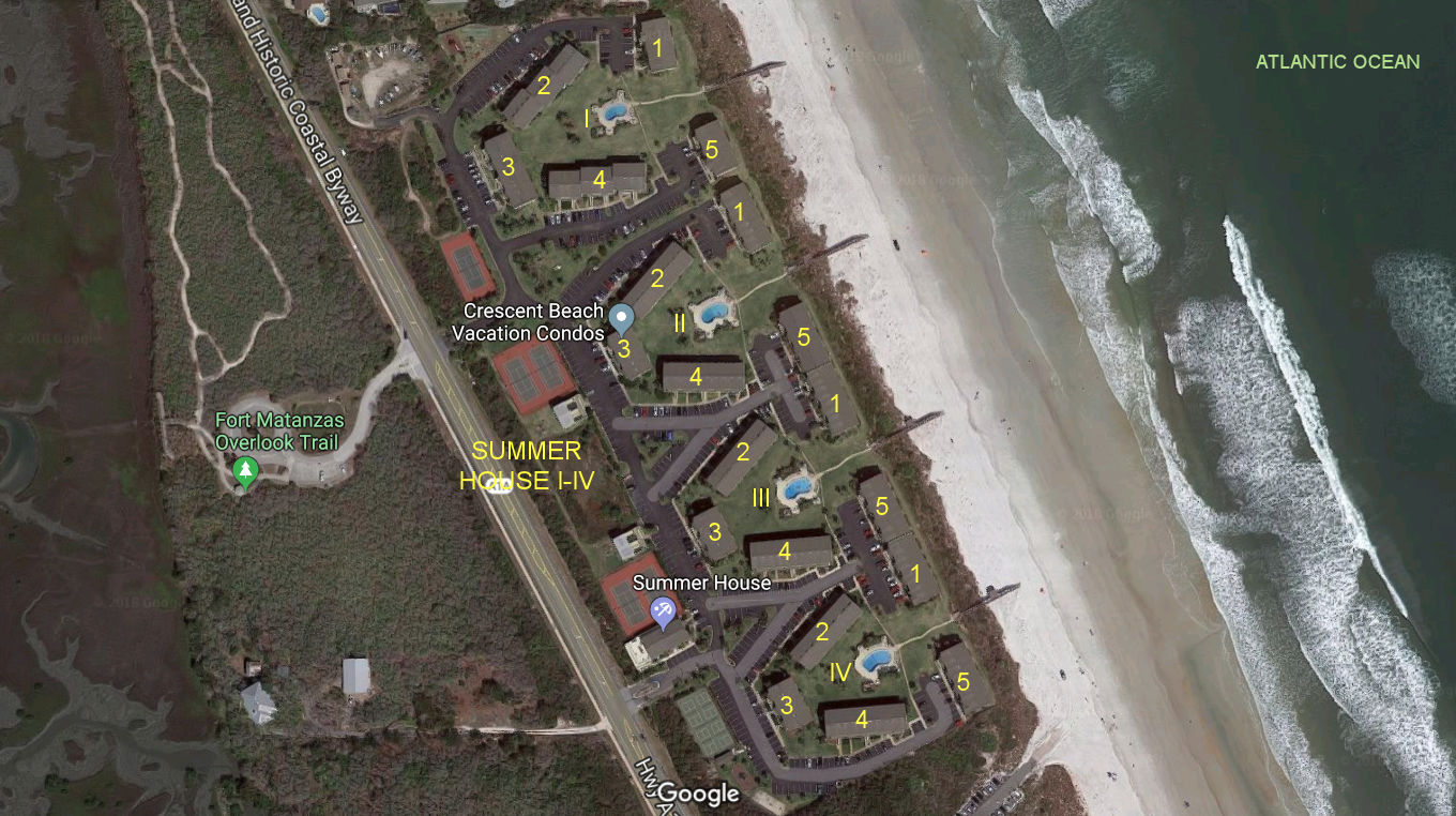 Aerial photo of Summer House I-IV