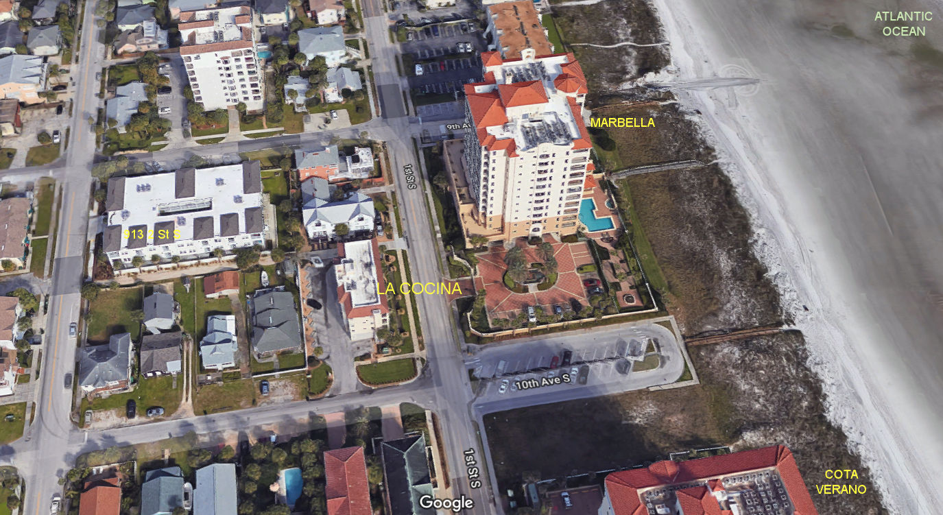 Aerial photo of La Cocina