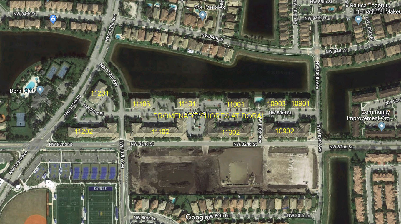 Aerial photo of Promenade Shores at Doral 1x10