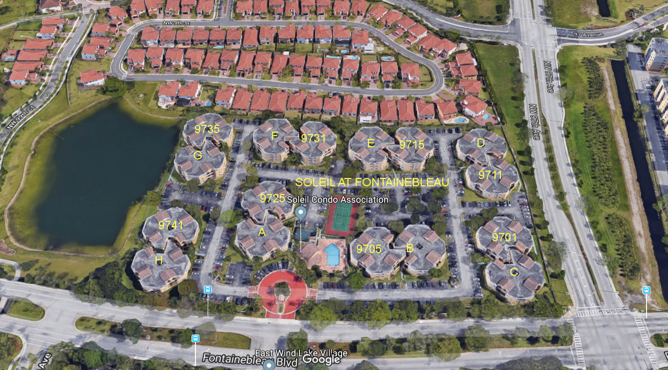 Aerial photo of Soleil at Fontainebleau