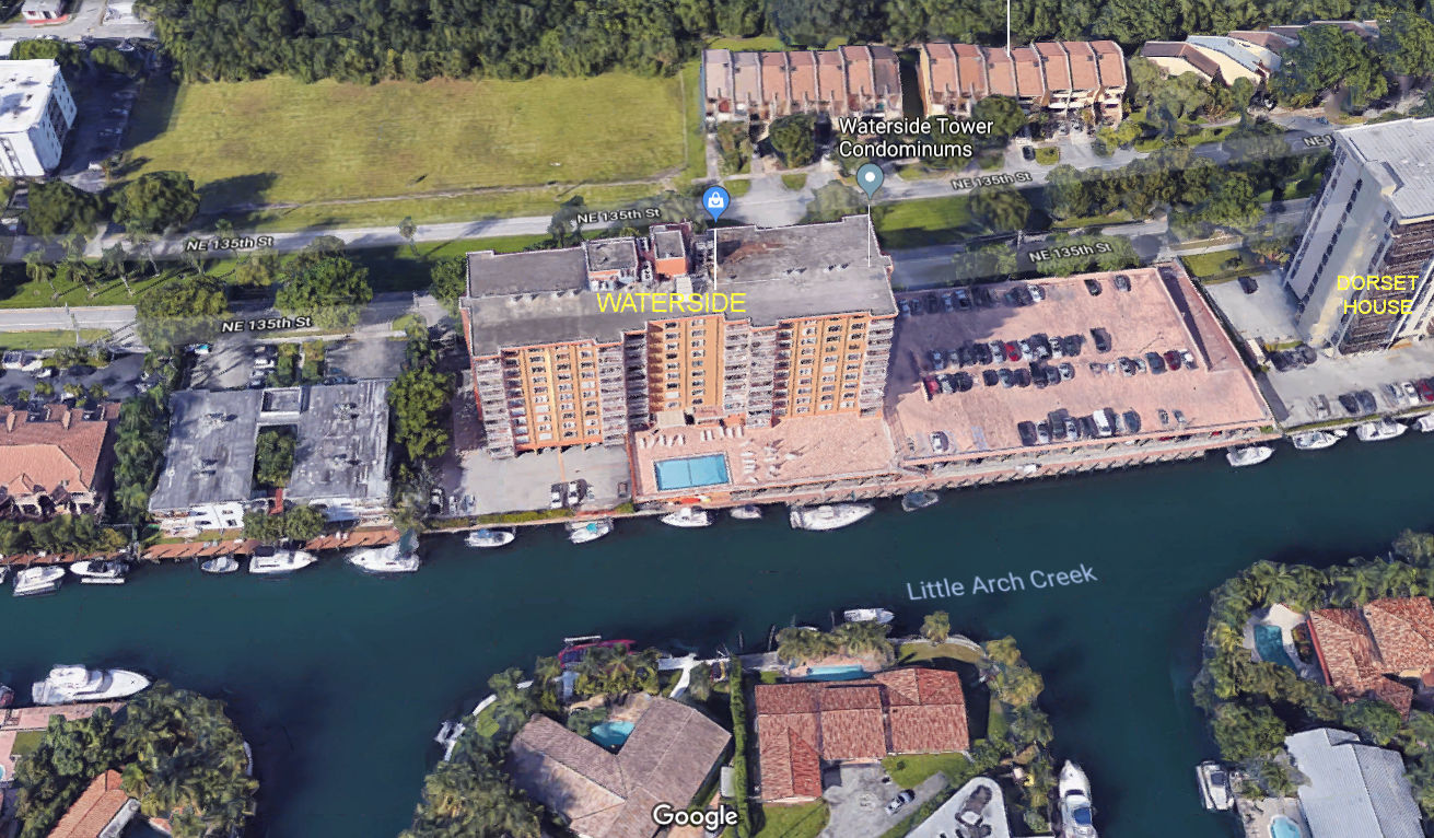 Aerial photo of Waterside Towers