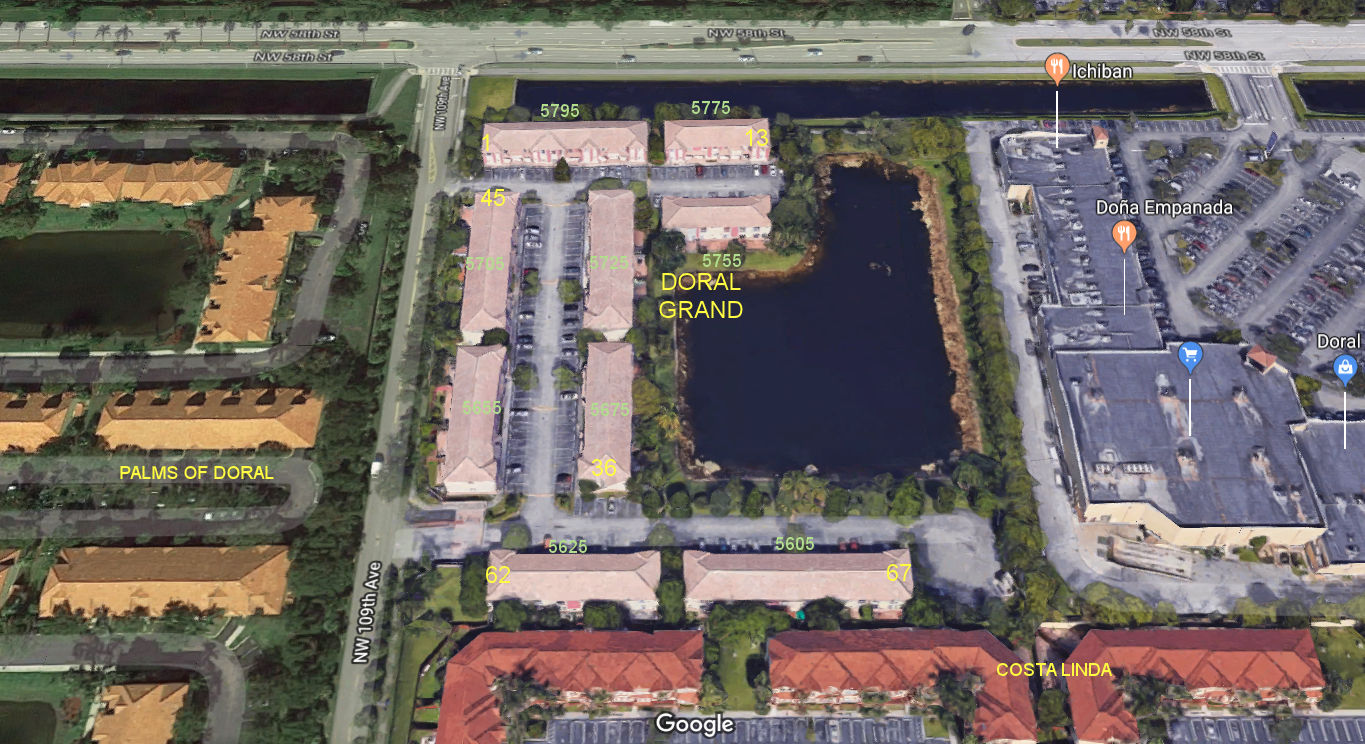 Aerial photo of Doral Grand