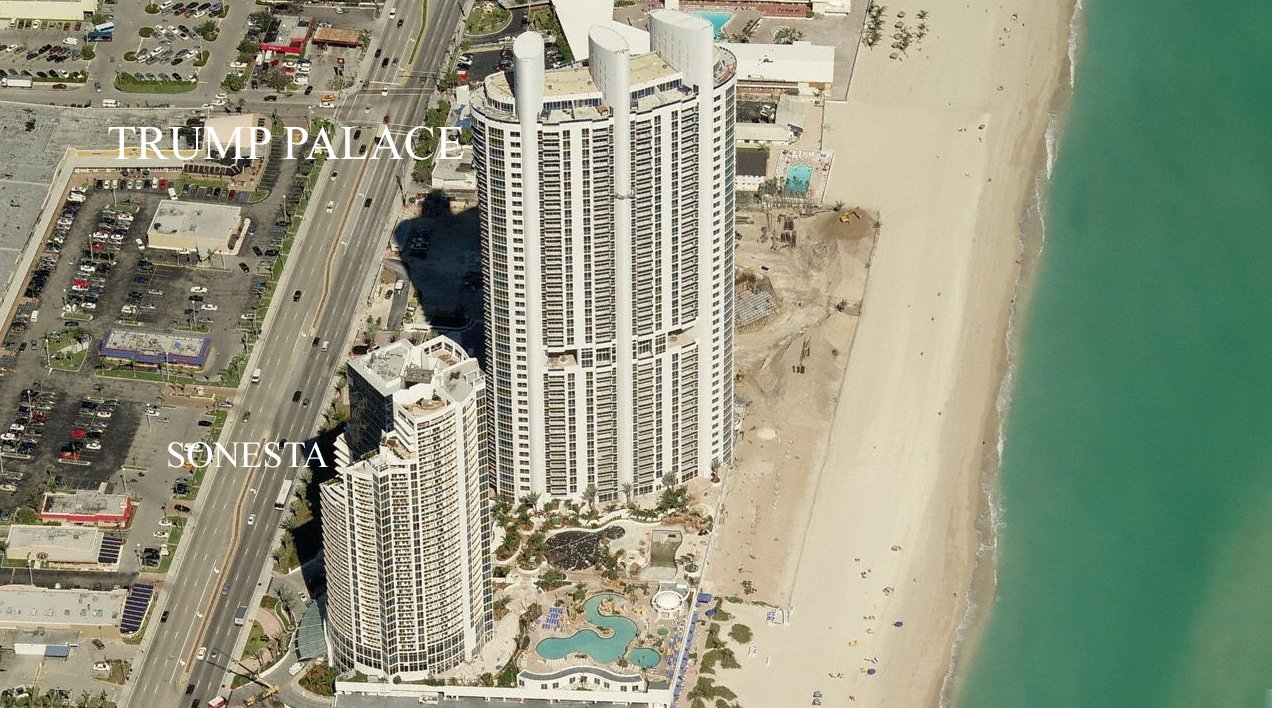 Aerial photo of Trump Palace