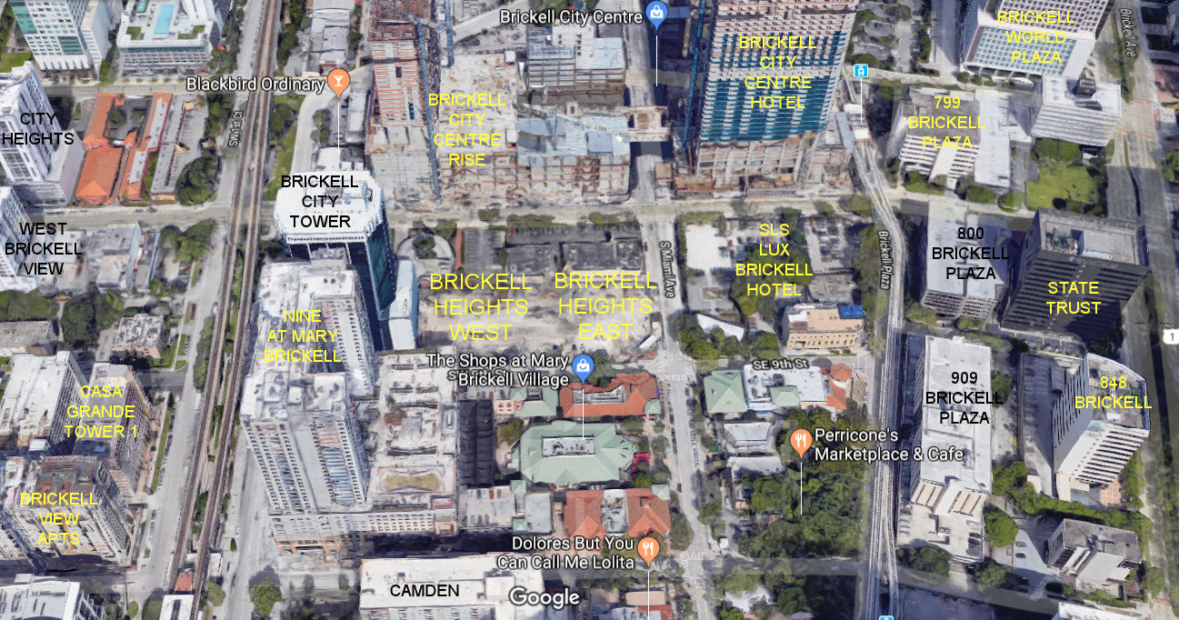 Aerial photo of Brickell Heights West