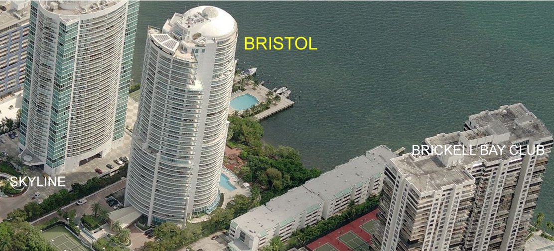 Aerial photo of Bristol Tower