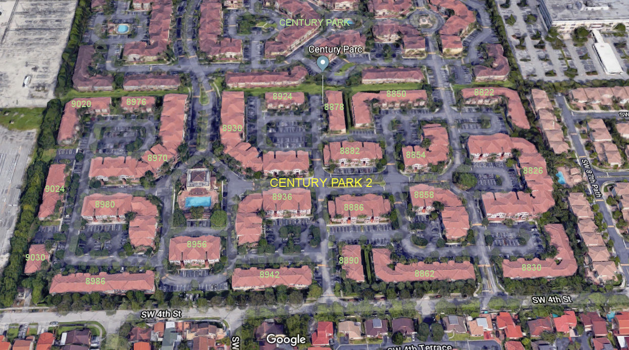 Aerial photo of Century Park 2