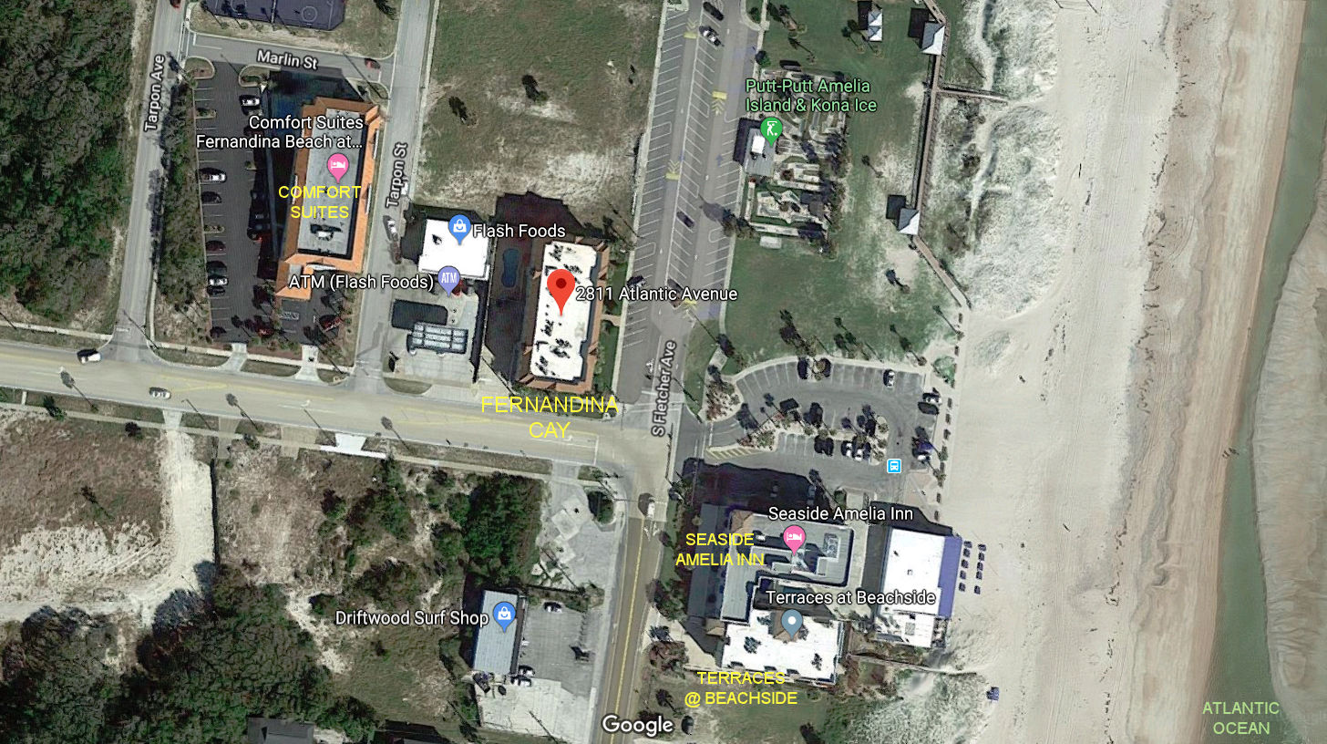 Aerial photo of Fernandina Cay