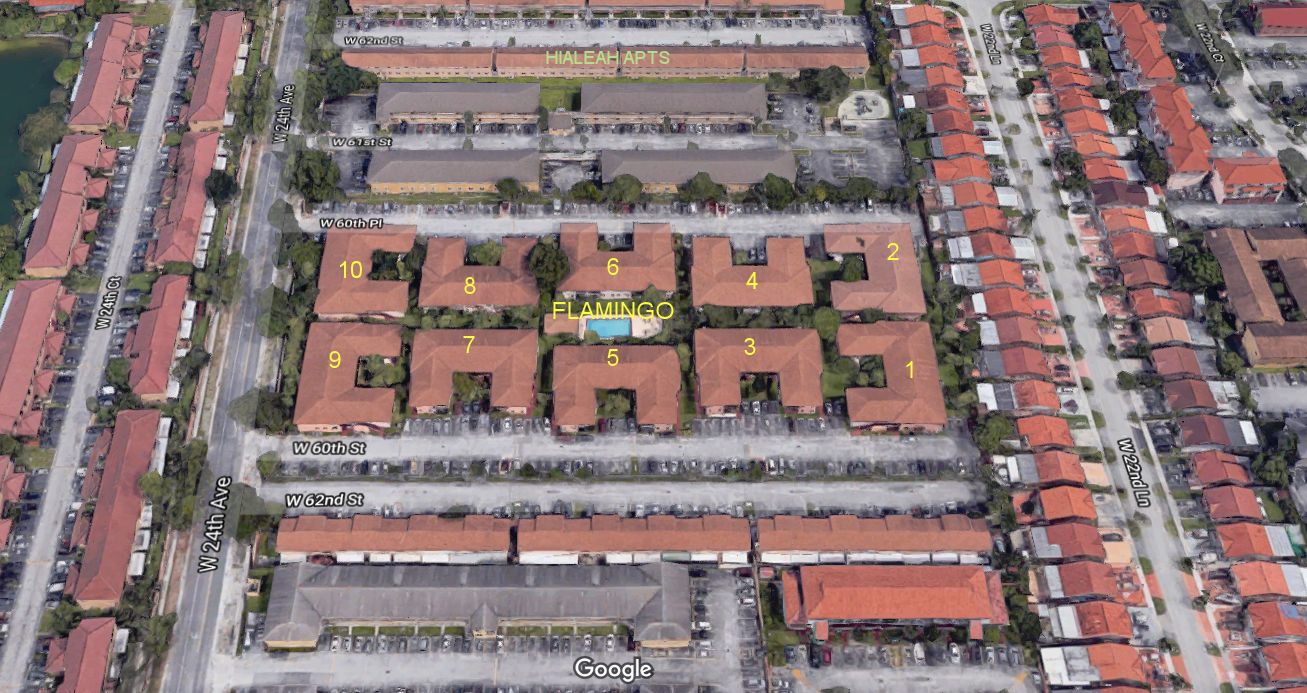 Aerial photo of Flamingo