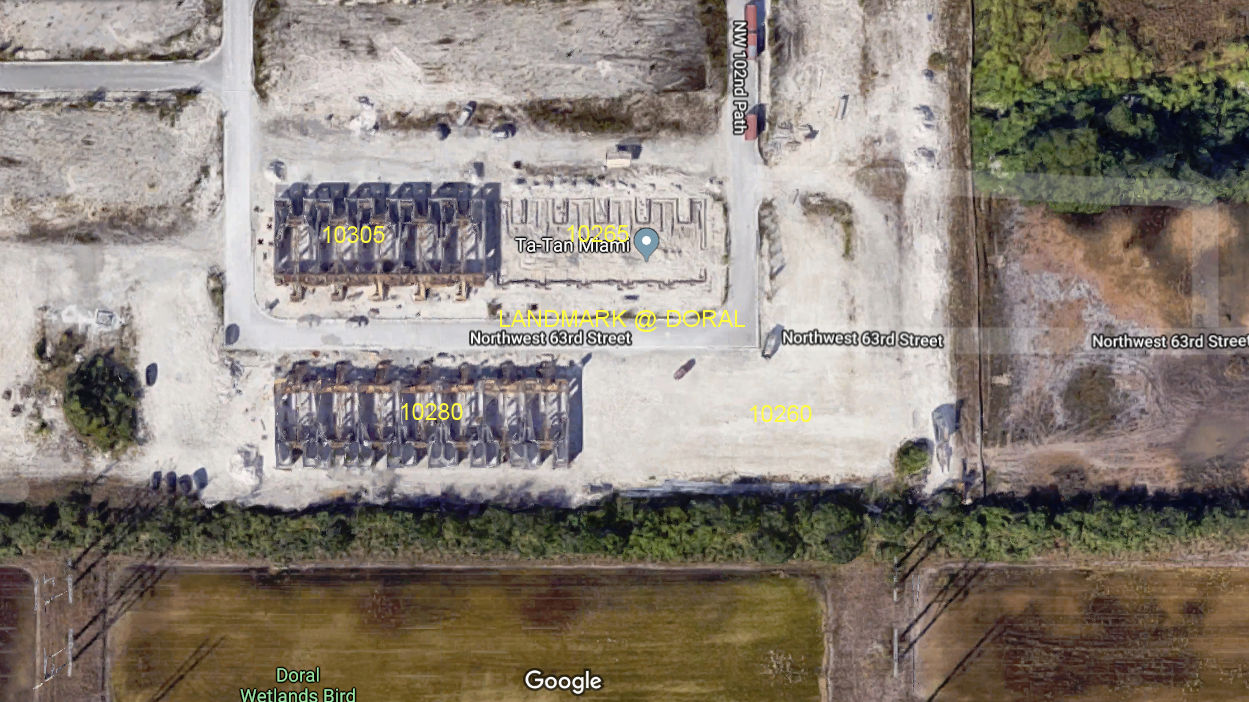 Aerial photo of Landmark at Doral