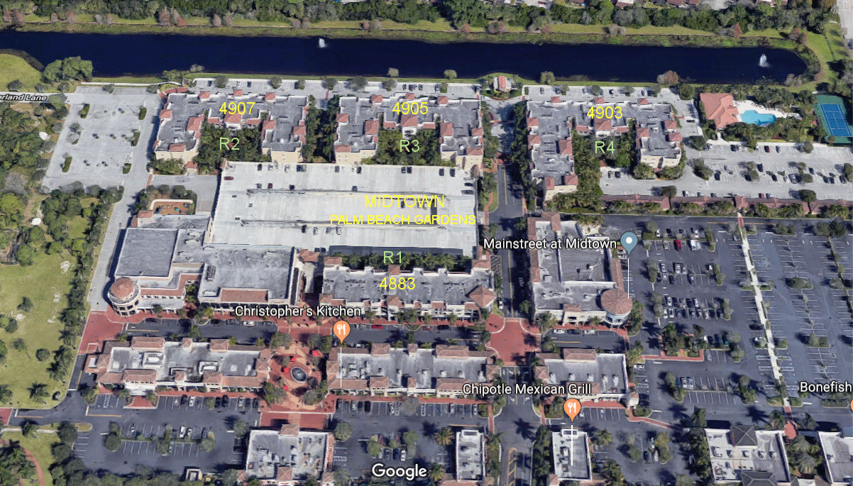 Aerial photo of Residences at Midtown (4883-4907-4905&4903)