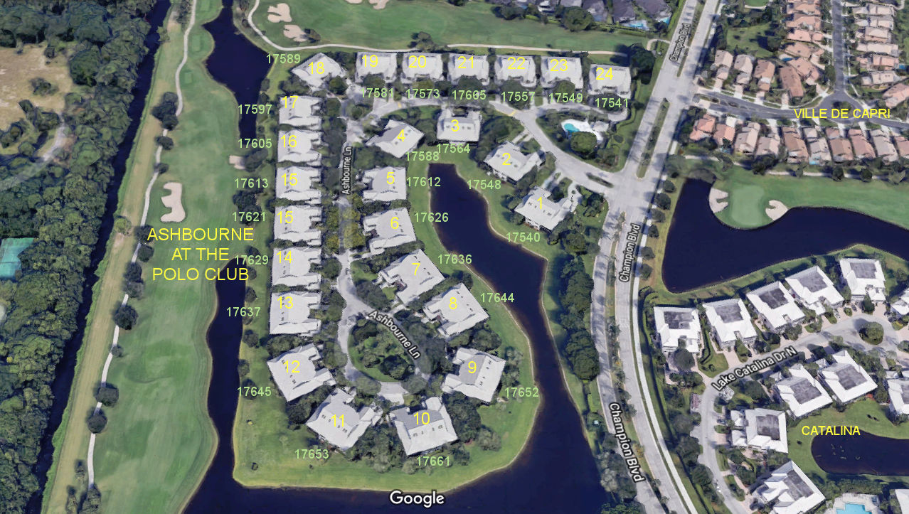 Aerial photo of Ashbourne at the Polo Club