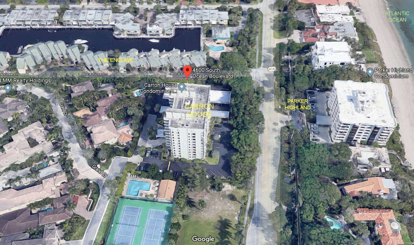 Aerial photo of Carron House