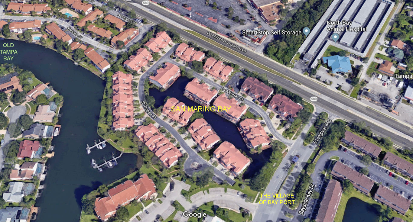 Aerial photo of San Marino Bay