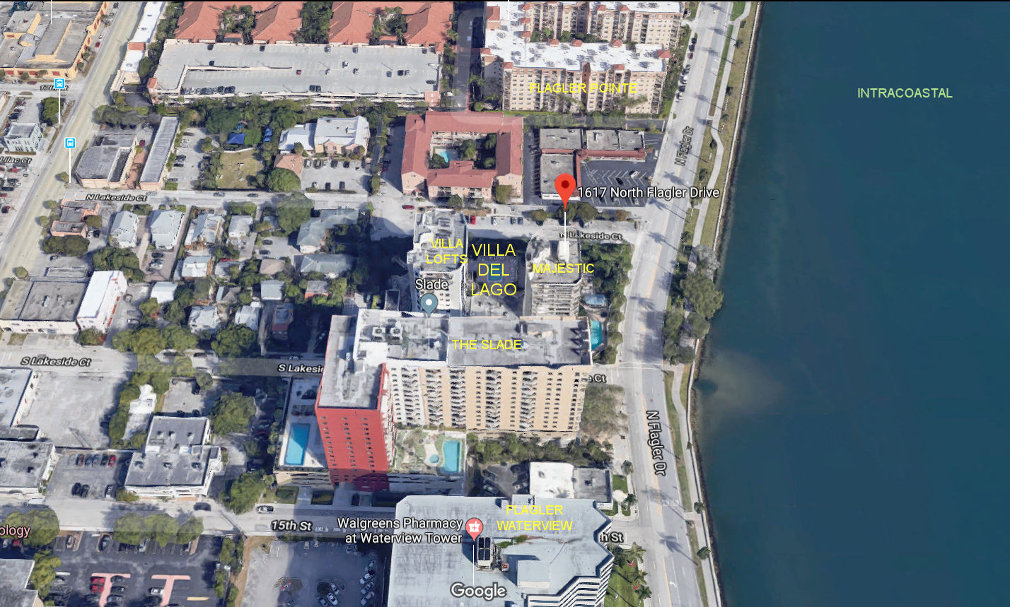 Aerial photo of Villa del Lago (Villa Lofts&Majestic Towers)