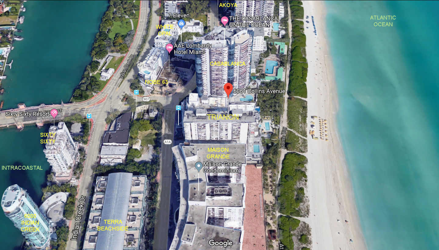 Aerial photo of Le Trianon