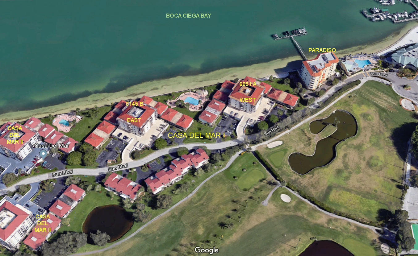 Aerial photo of Casa del Mar I (A&B)