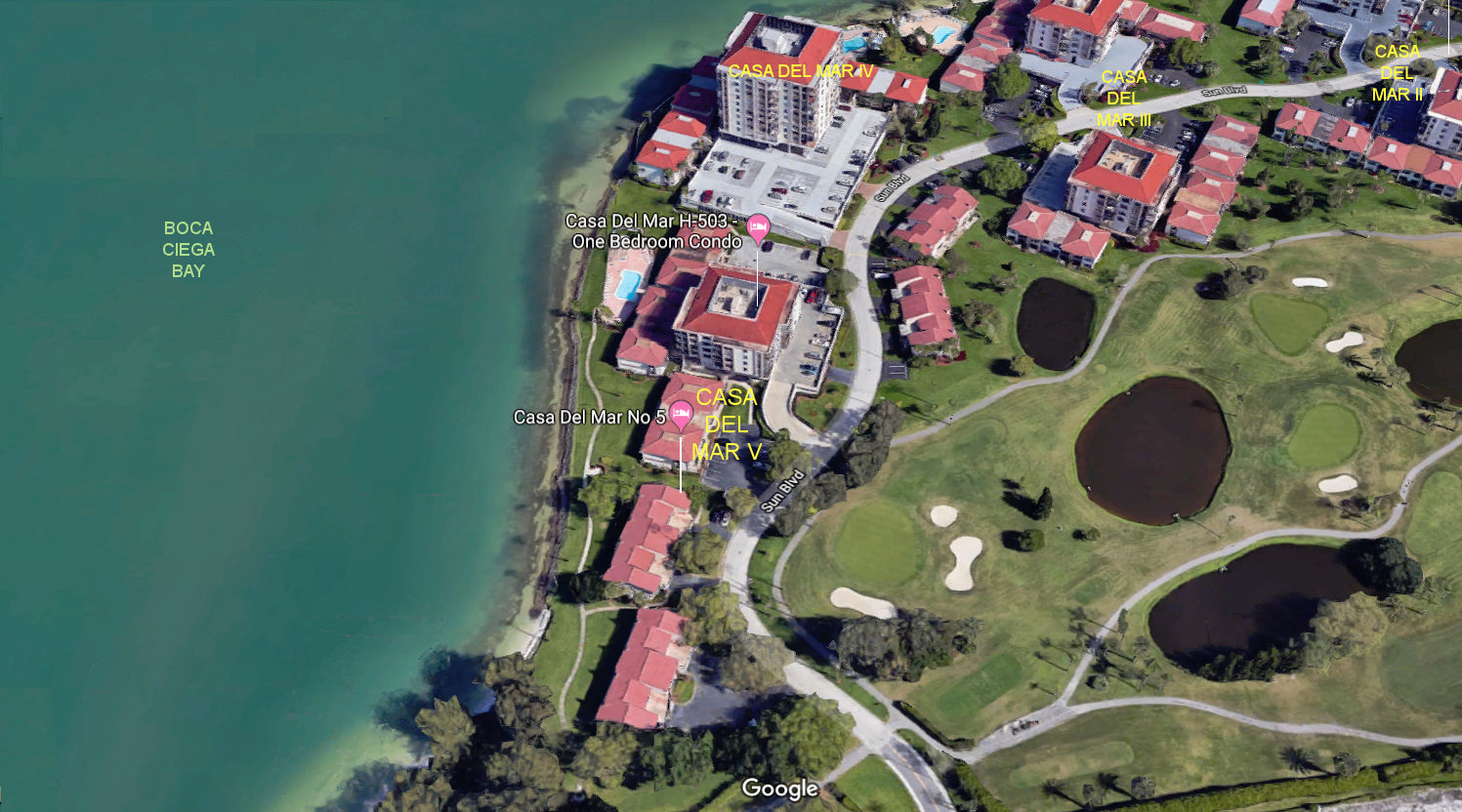 Aerial photo of Casa del Mar V