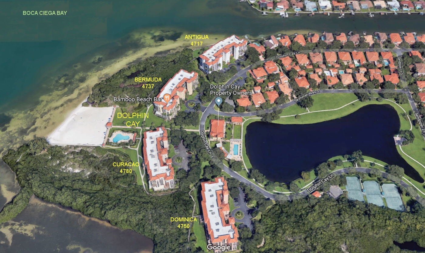 Aerial photo of Dolphin Cay (Bermuda)