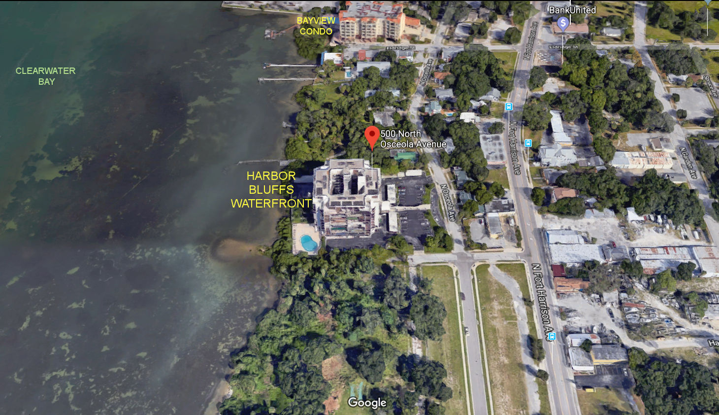 Aerial photo of Harbor Bluffs Waterfront