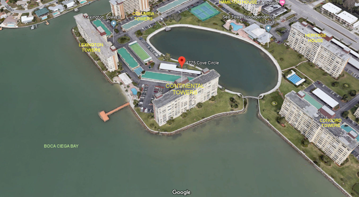 Aerial photo of Continental Towers (Sea Towers)